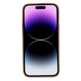 Apple iPhone 14 Pro Max Uyumlu Deri Arka Kapak ROCK G2