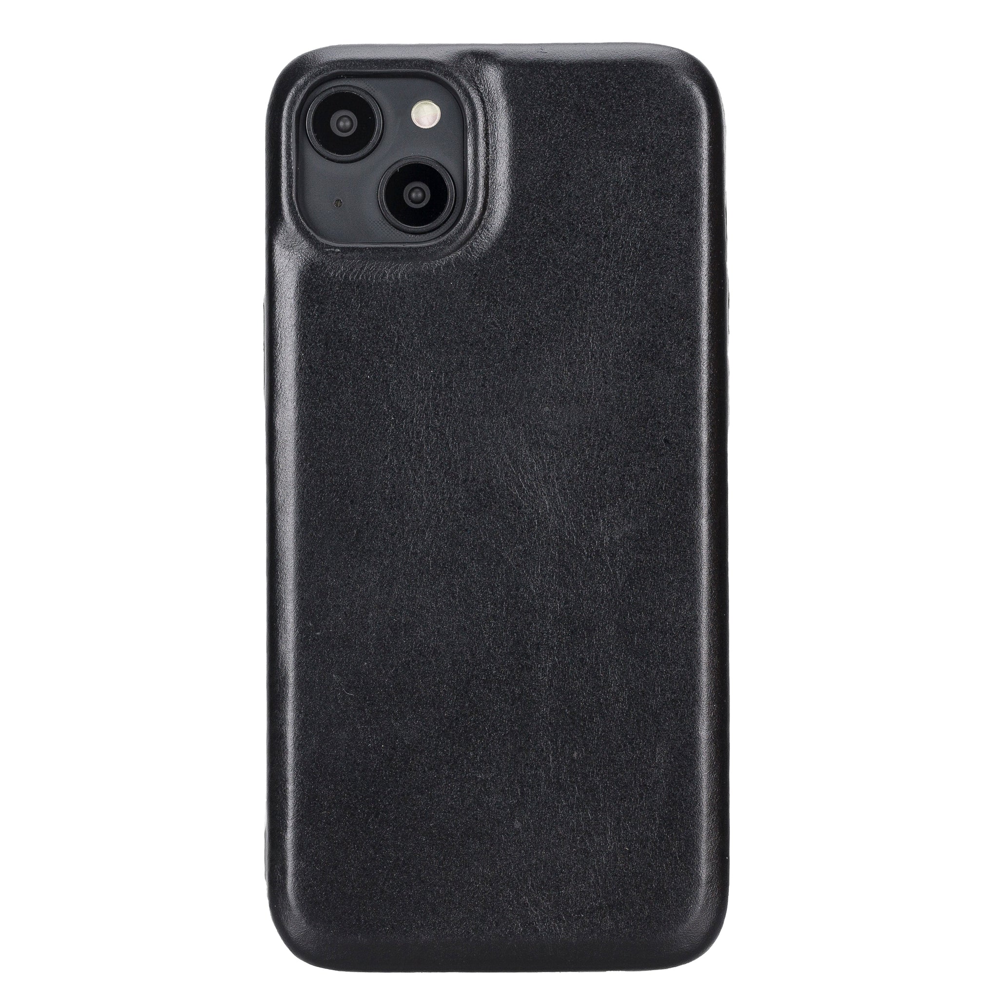 iPhone 15 Plus Uyumlu Deri Arka Kapak - Rock Cover