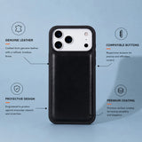 iPhone 17 Pro Max Hakiki Deri Kılıf - Flex