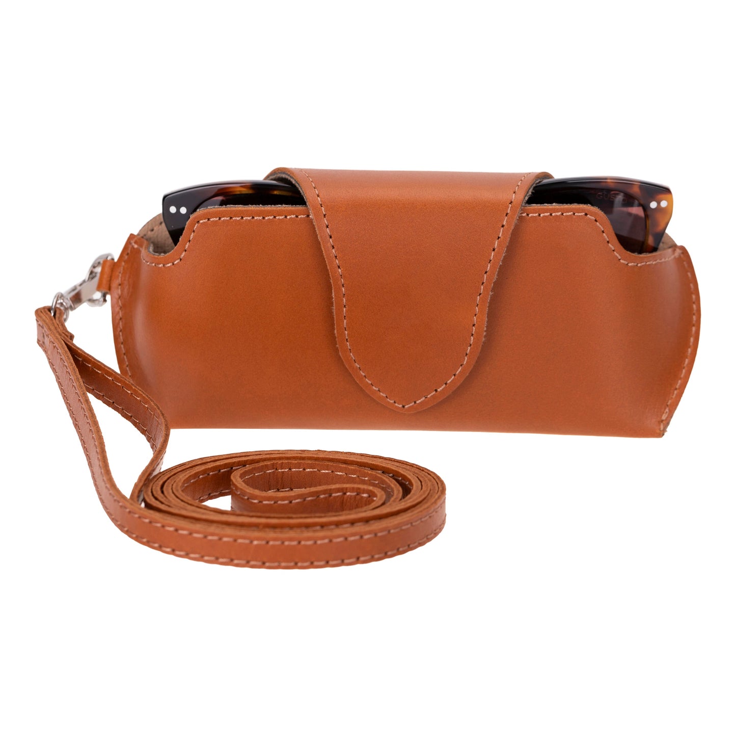 Hakiki Deri Askılı Gözlük Kılıfı - Rivlera