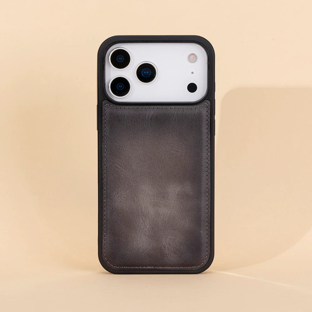 iPhone 17 Pro Hakiki Deri Kılıf - Flex