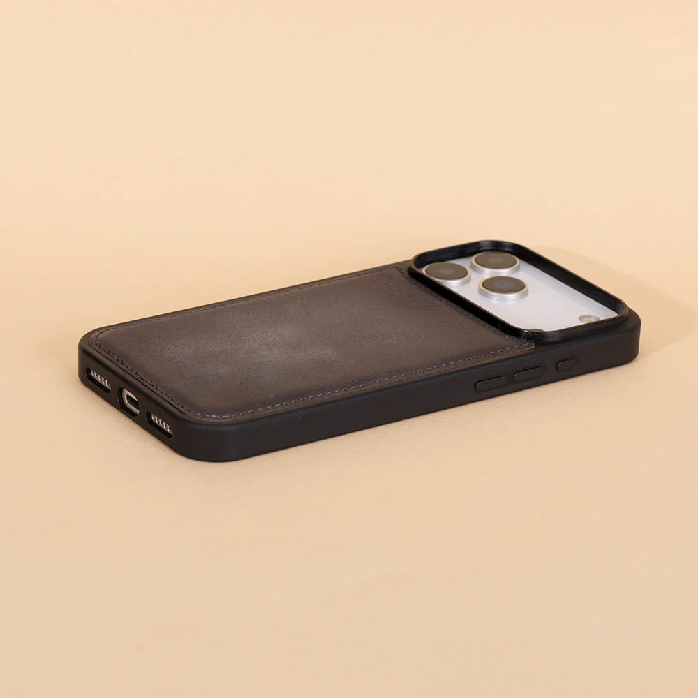 iPhone 17 Pro Hakiki Deri Kılıf - Flex