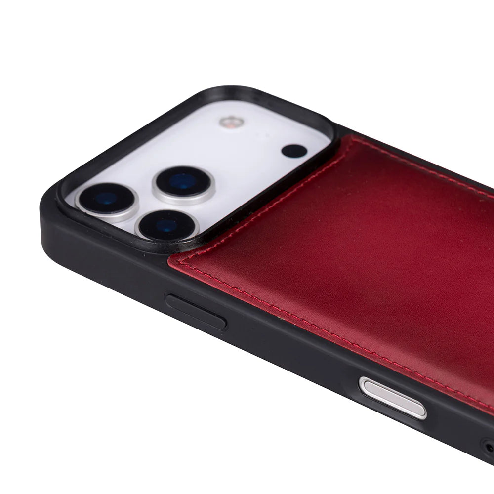 iPhone 17 Pro Hakiki Deri Kılıf - Flex