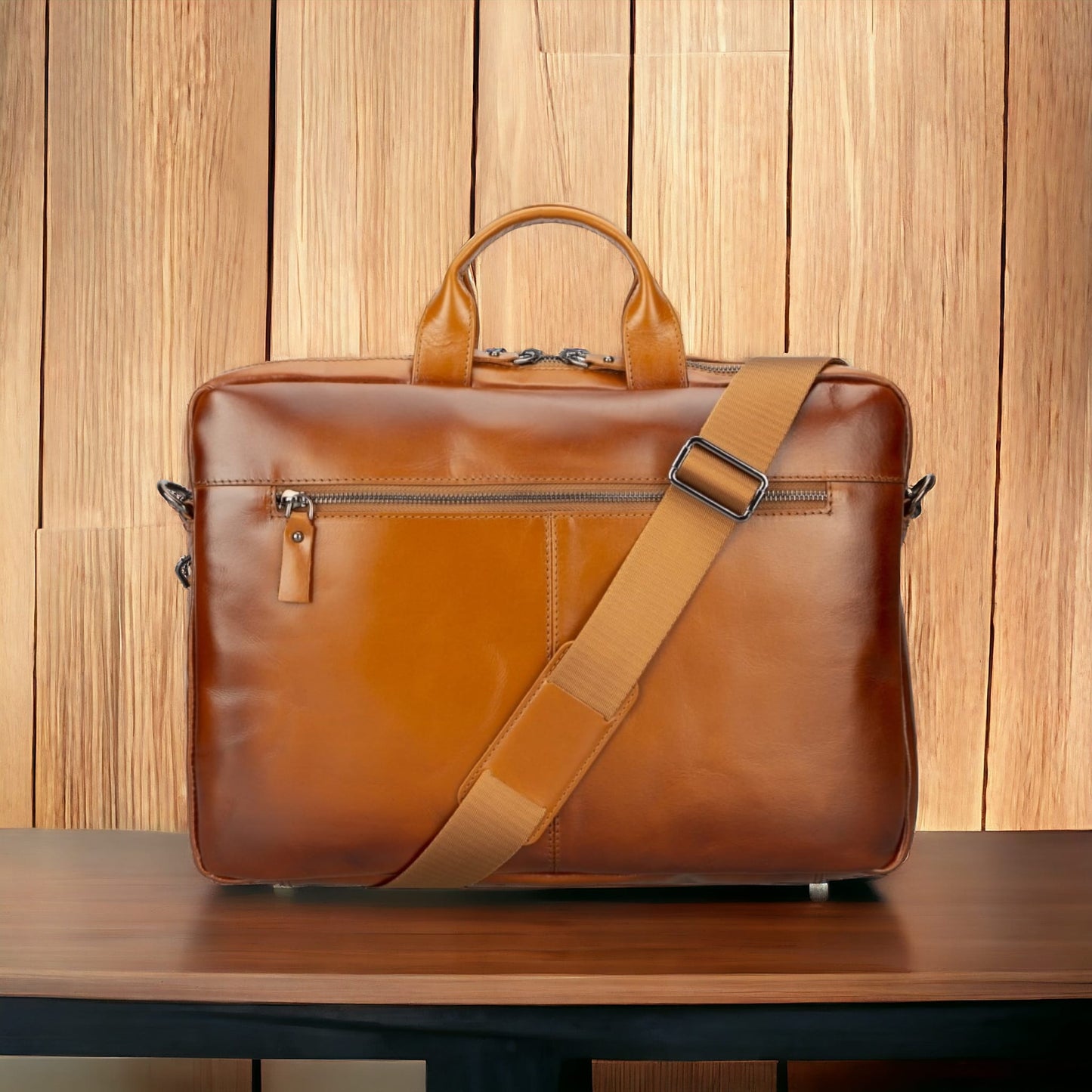 Apollo 13-14 inç MacBook ve PC Uyumlu Deri Çanta Efektli Taba