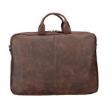 Apollo 13-14 inç MacBook ve PC Uyumlu Deri Çanta Antik Koyu Kahve