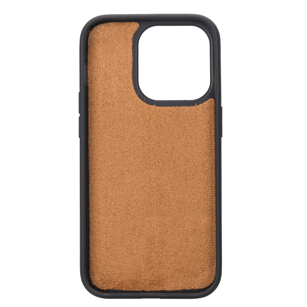 Apple iPhone 14 Pro Uyumlu Deri Cüzdanlı Kılıf MWWN G2 Kahve