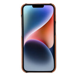 Apple iPhone 14 Uyumlu Deri Arka Kapak UJ RST2EF Taba