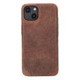 Apple iPhone 14 Uyumlu Deri Arka Kapak ROCK G2