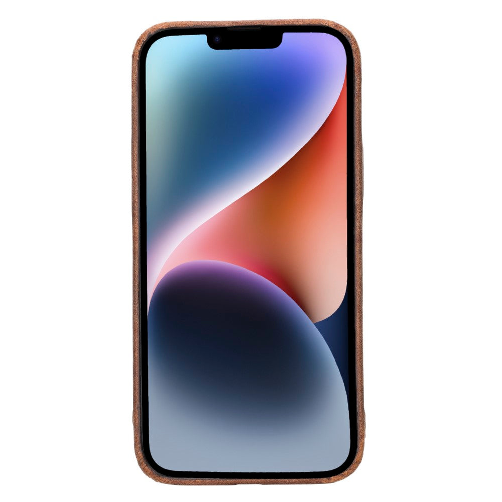 iPhone 15 Plus Uyumlu Deri Arka Kapak - Rock Cover