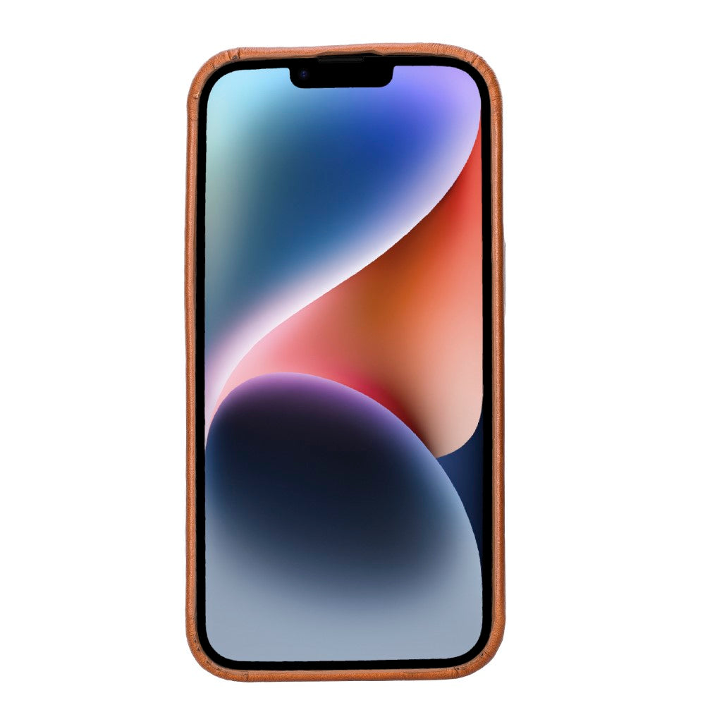 iPhone 15 Uyumlu Deri Arka Kapak - Rock Cover