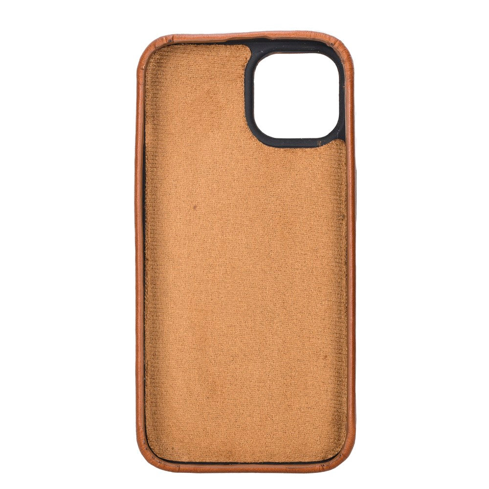 iPhone 15 Uyumlu Deri Arka Kapak - Rock Cover