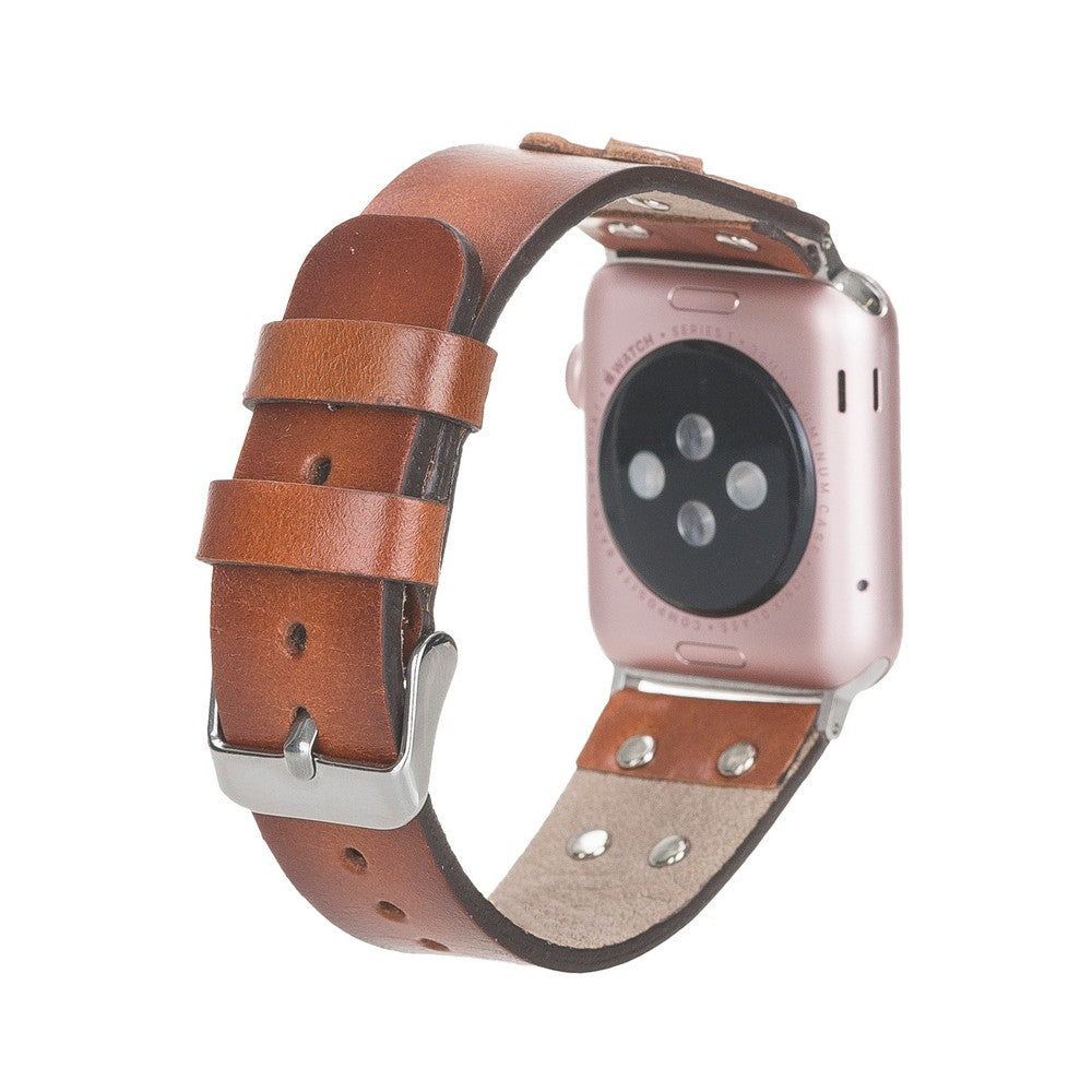Apple Watch Uyumlu Deri Kordon Cross ST RST2E