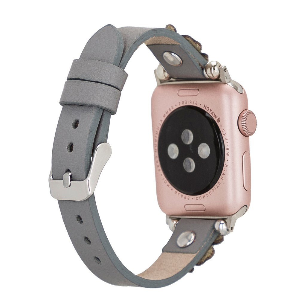 Apple Watch Uyumlu Deri Kordon Clover ST RST9