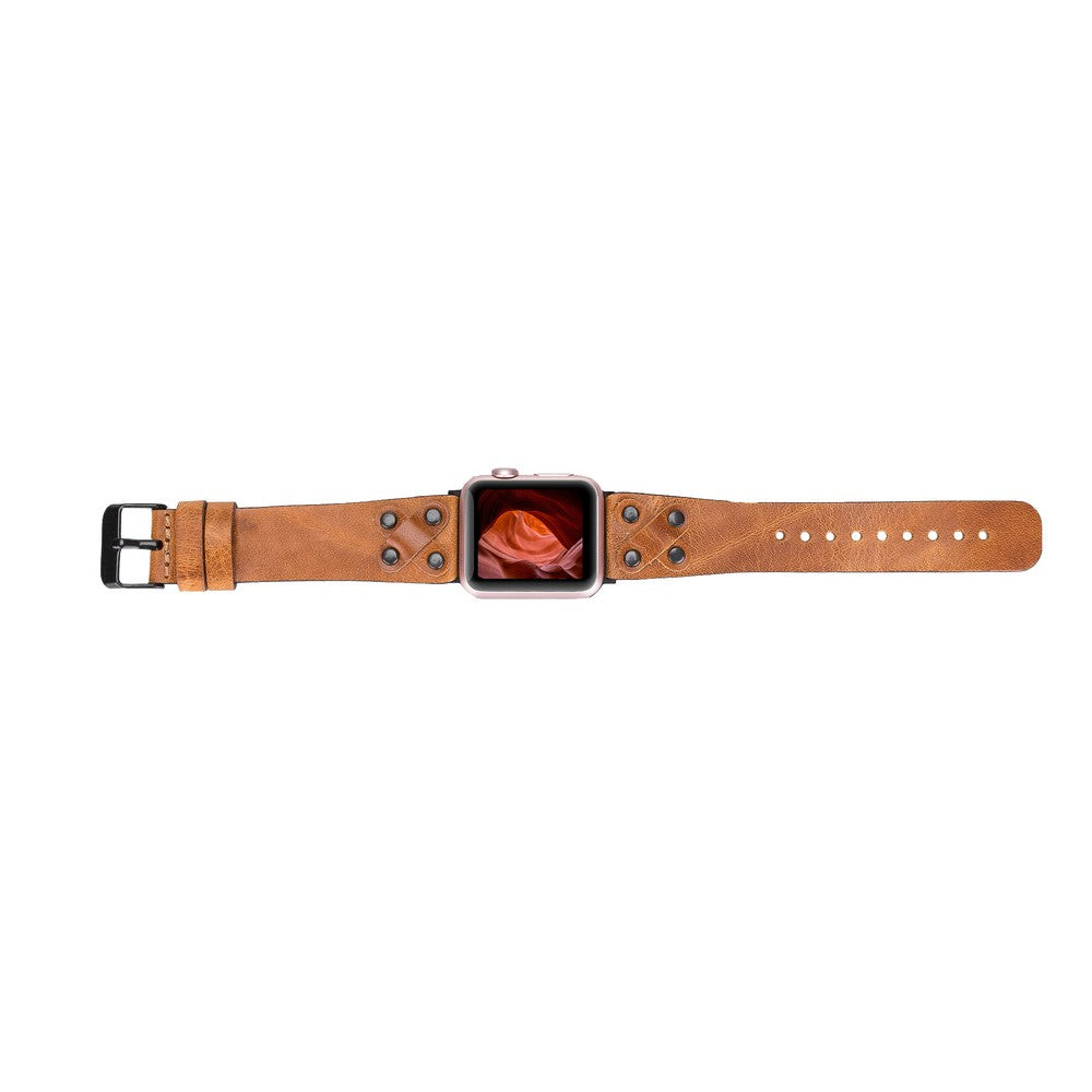 Apple Watch Uyumlu Deri Kordon Cross BT V18