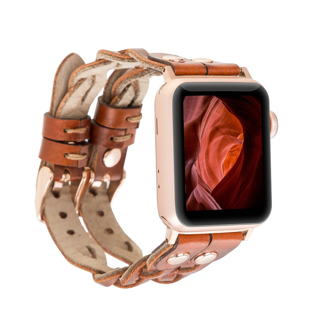 Apple Watch Uyumlu Deri Kordon York Double Tour RST2EF