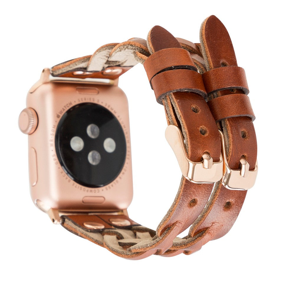 Apple Watch Uyumlu Deri Kordon York Double Tour RST2EF