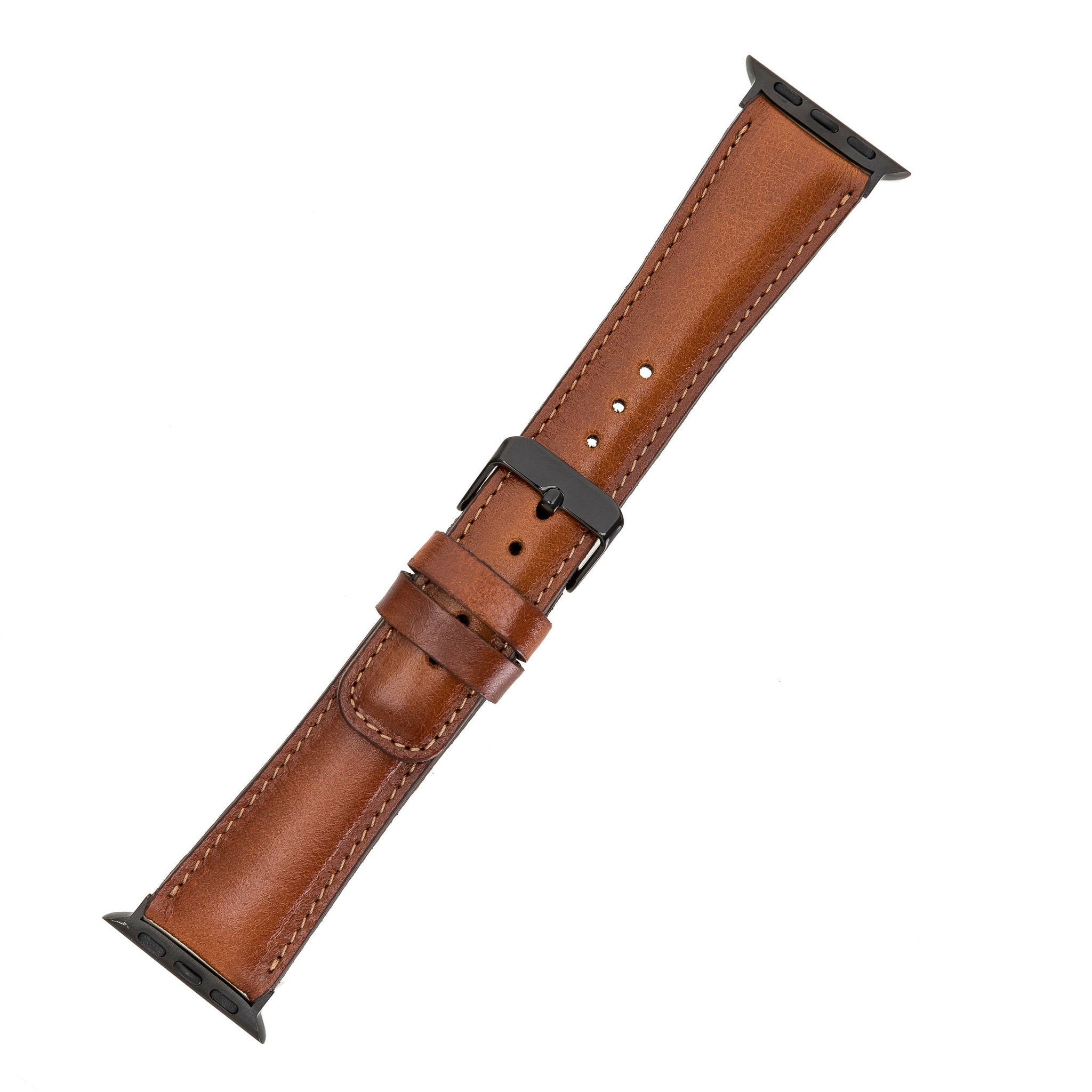 Apple Watch Uyumlu Deri Kordon RTST2EF Taba