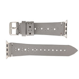 Apple Watch Uyumlu Deri Kordon RST9-BA8 Gri