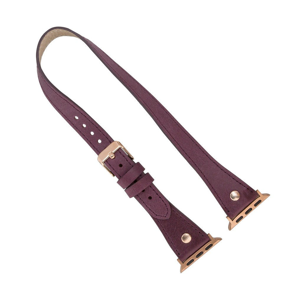 Apple Watch Uyumlu Deri Kordon DT Slim CZ7