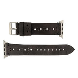 Apple Watch Uyumlu Deri Kordon, Spor, Siyah