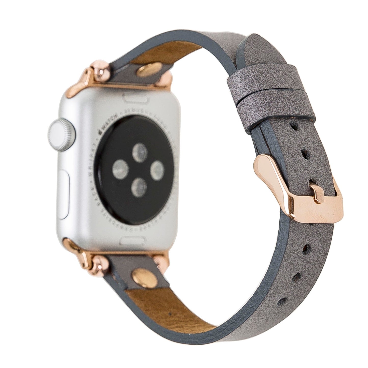 Apple Watch Uyumlu Deri Kordon GT RST9 Gri