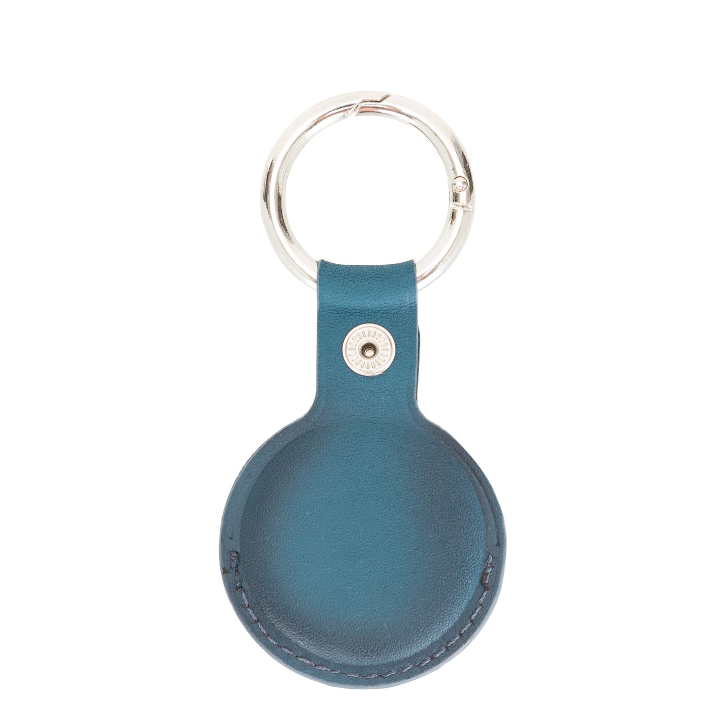 Apple AirTag Uyumlu Deri Anahtarlık Arta BRN4EF Mavi