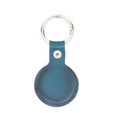 Apple AirTag Uyumlu Deri Anahtarlık Arta BRN4EF Mavi