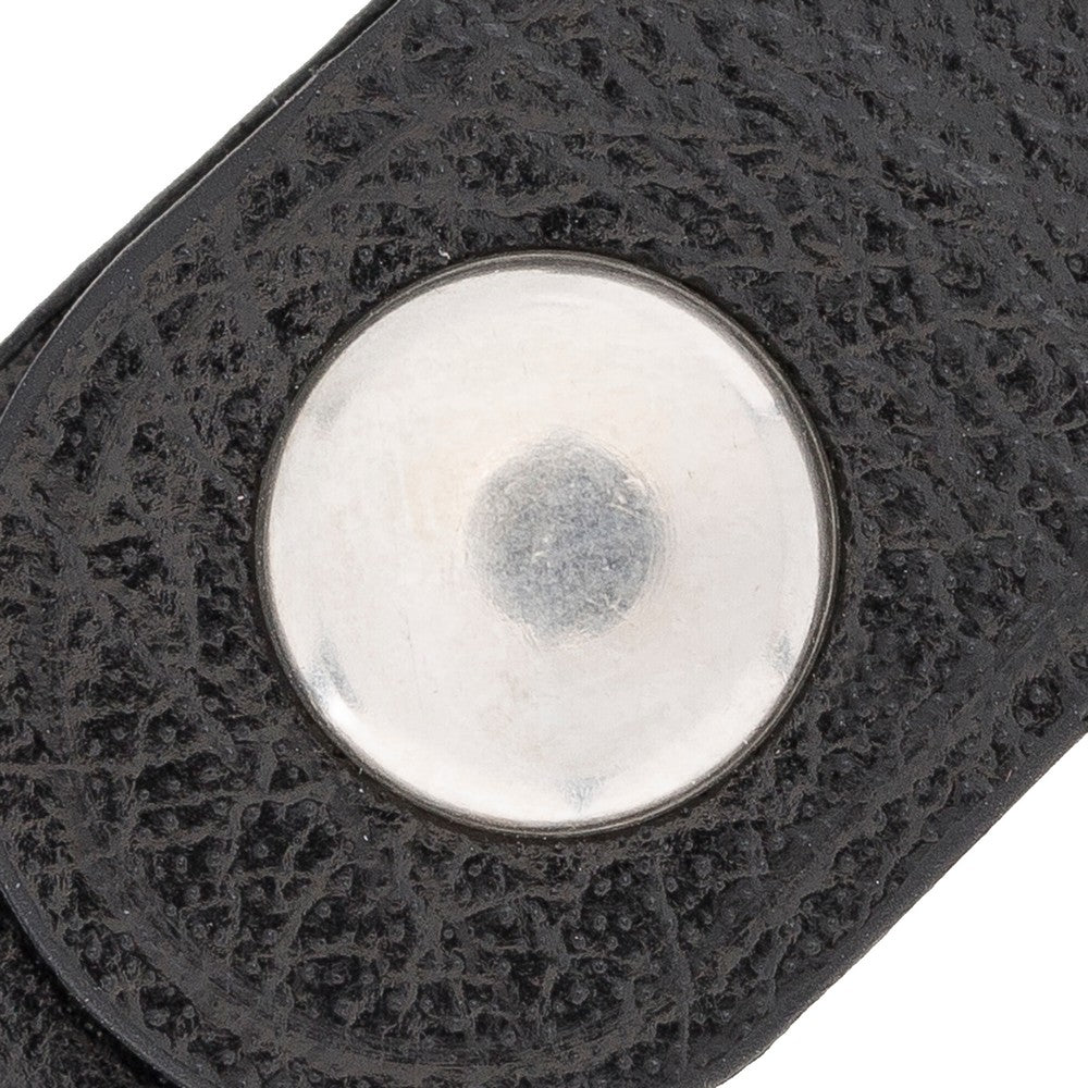 Apple AirTag Uyumlu Deri Anahtarlık Arta RST1 Siyah