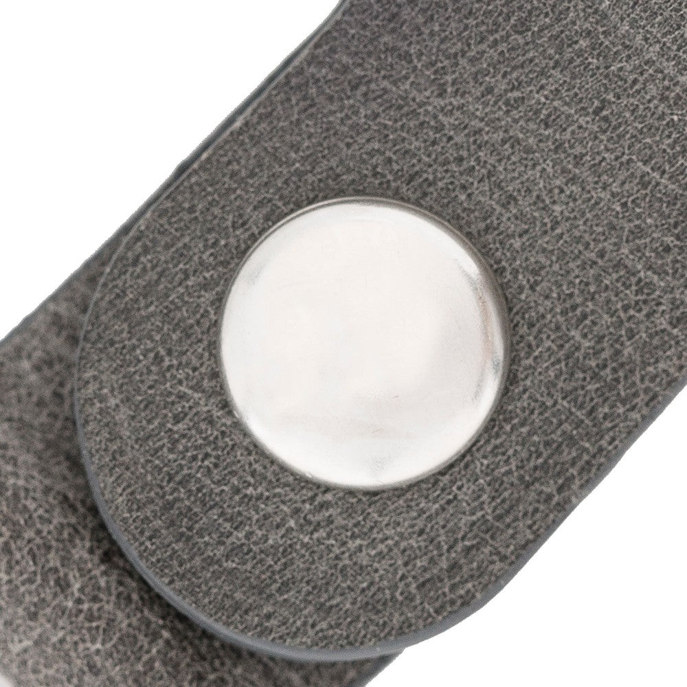 Apple AirTag Uyumlu Deri Anahtarlık Arta TN18EF Gri