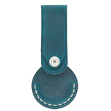 Apple AirTag Uyumlu Deri Anahtarlık Beta AA32 Mavi