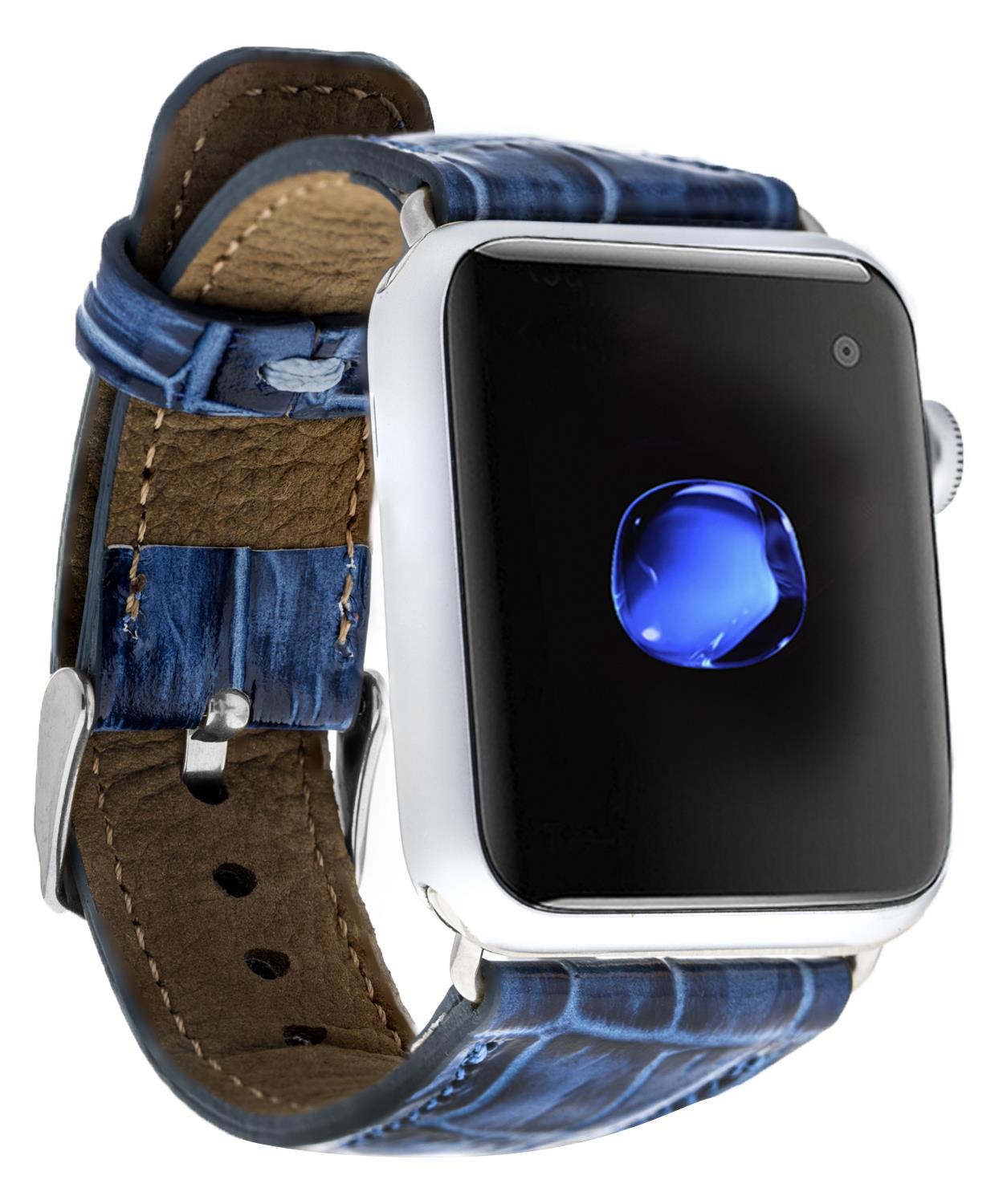 Apple Watch Uyumlu Deri Kordon Croco YK07