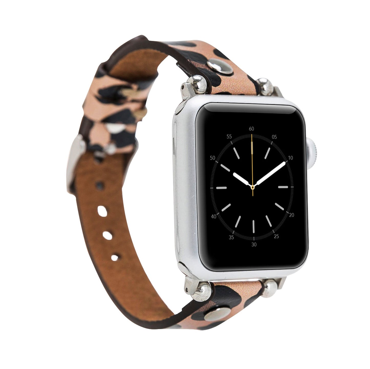 Apple Watch Uyumlu Deri Kordon ST Leopar NE