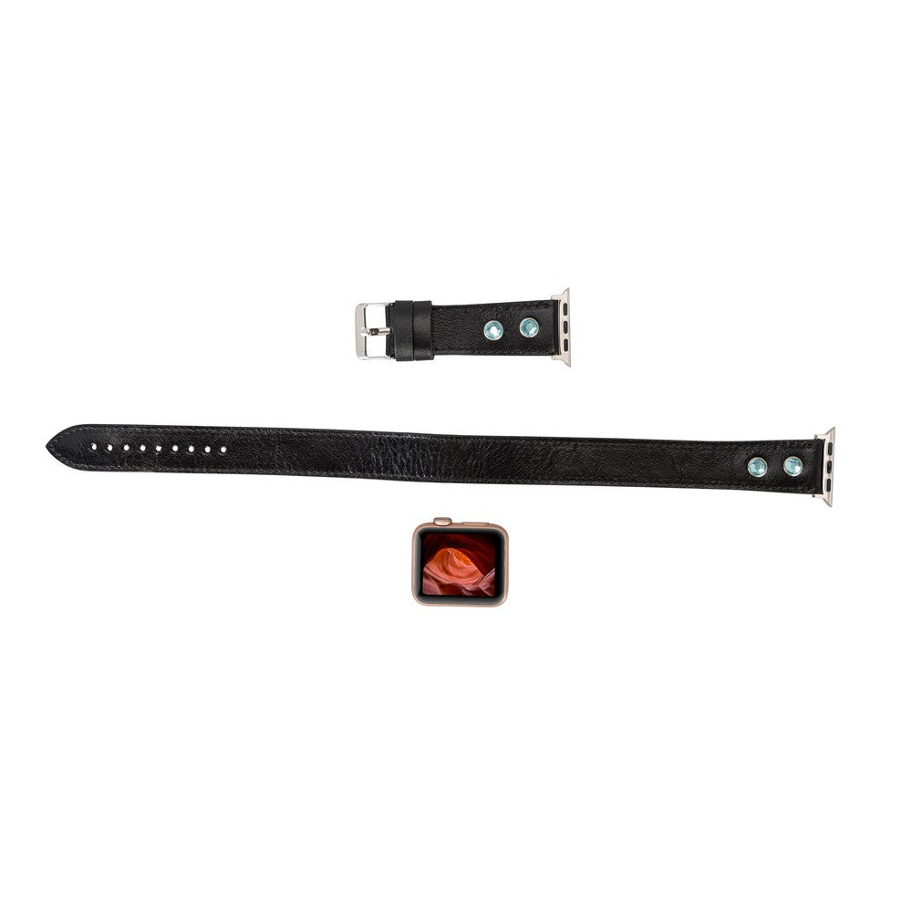 Apple Watch Uyumlu Deri Kordon DT FT RST1