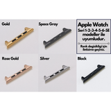 Apple Watch Uyumlu Deri Kordon G2 Kahverengi