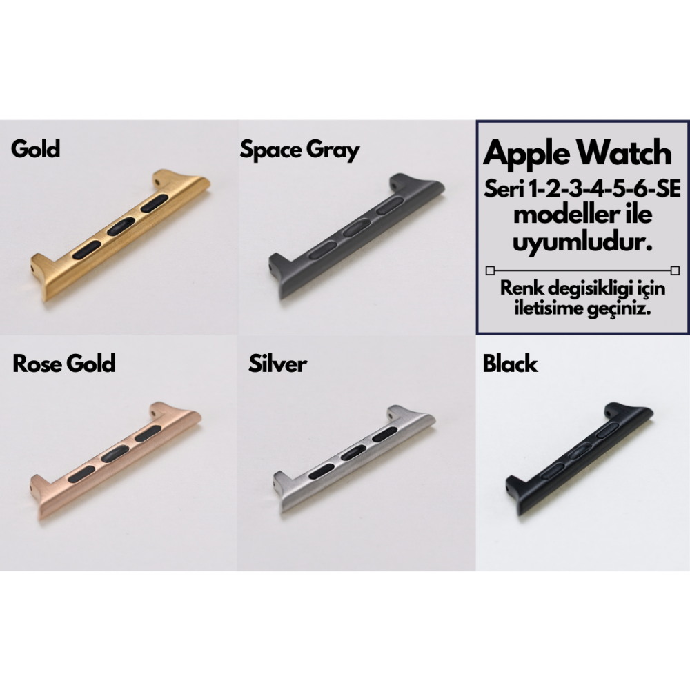 Apple Watch Uyumlu Deri Kordon G2 Kahverengi