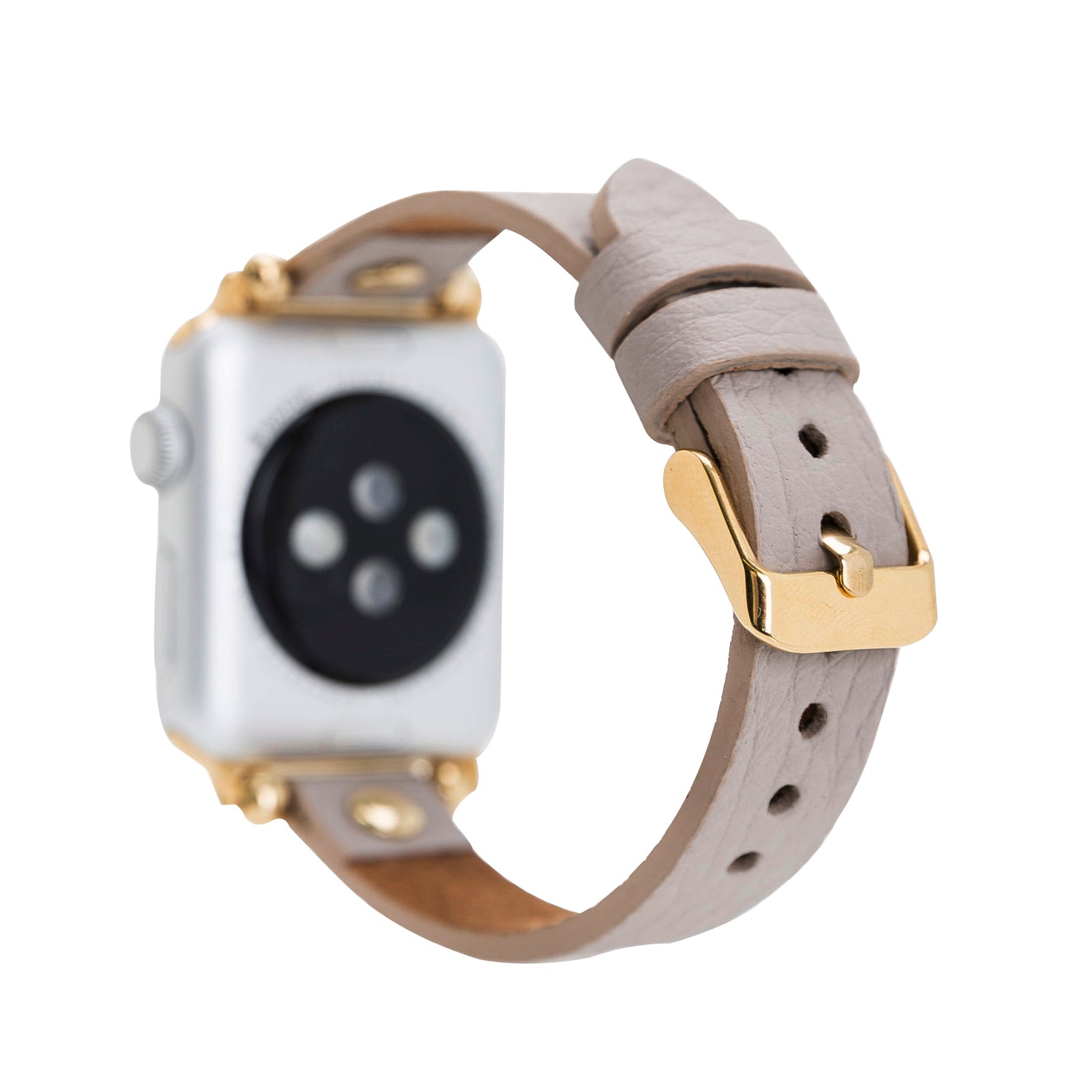Apple Watch Uyumlu Deri Kordon GT ERC3 Bej