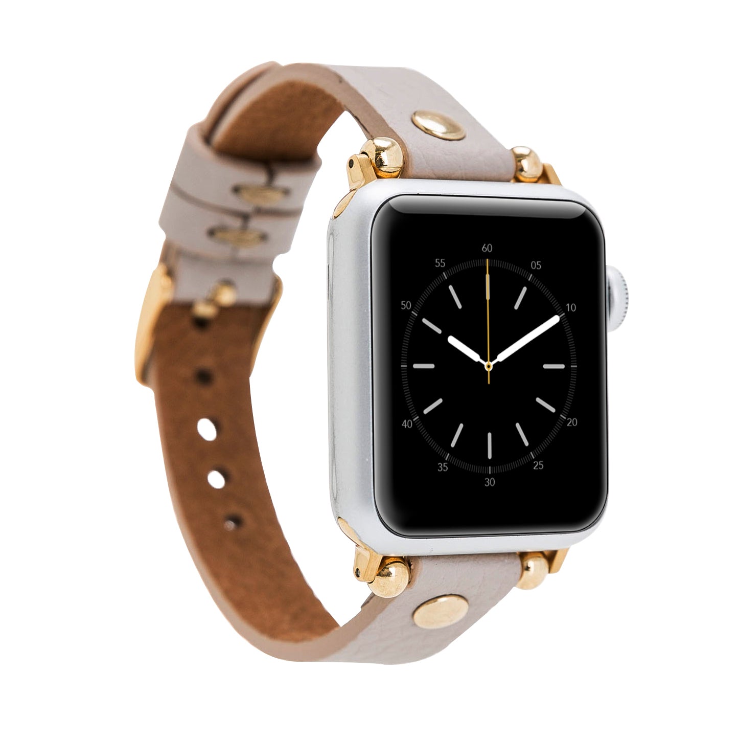 Apple Watch Uyumlu Deri Kordon GT ERC3 Bej