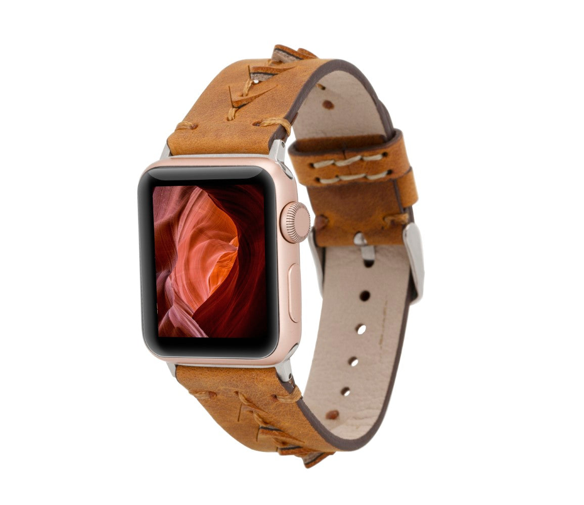 Apple Watch Uyumlu Deri Kordon G19 Boras