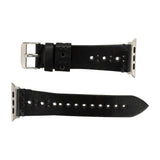 Apple Watch Uyumlu Deri Kordon, Spor, Siyah