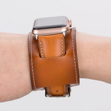 Apple Watch Uyumlu Deri Kordon Cuff RST2EF