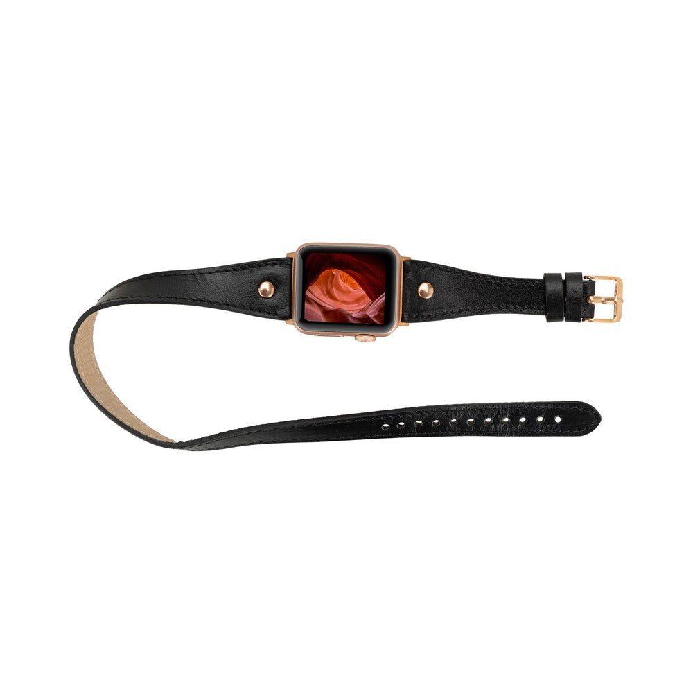 Apple Watch Uyumlu Deri Kordon DT RG RST1