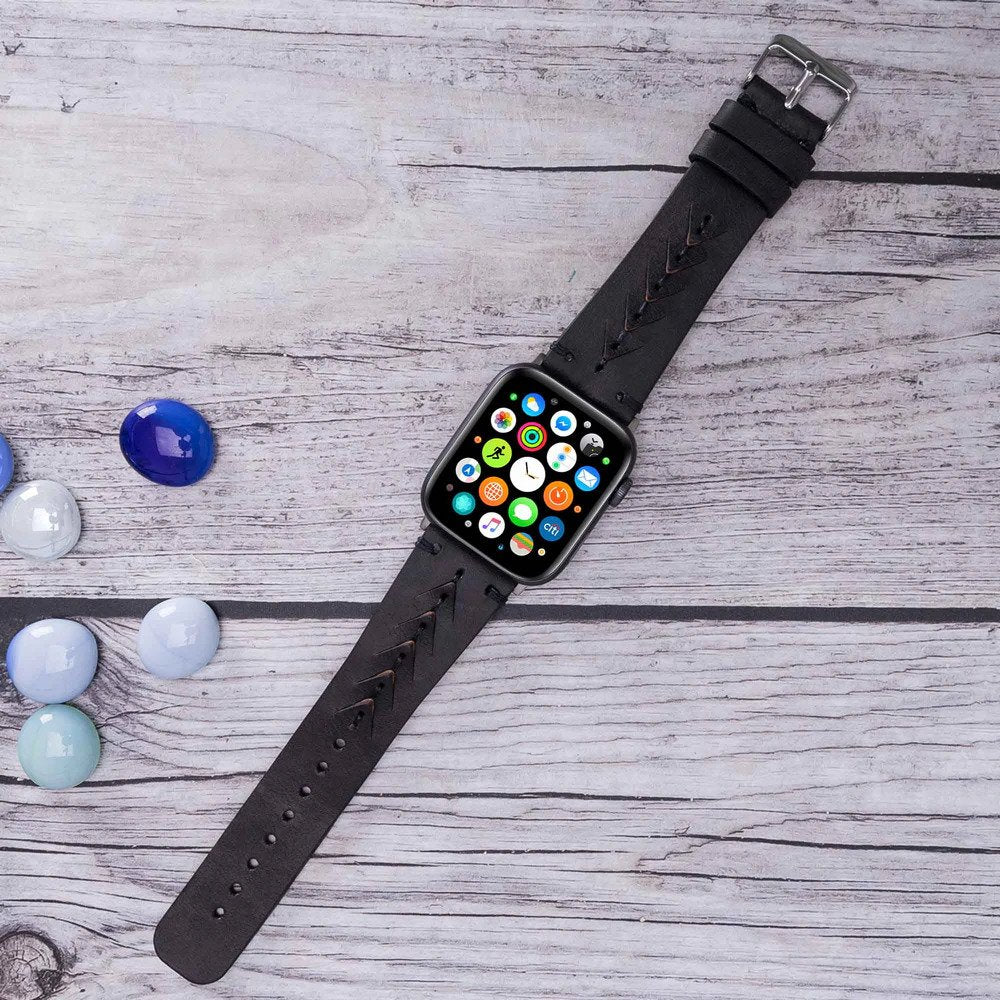 Apple Watch Uyumlu Deri Kordon TN1 Boras