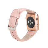 Apple Watch Uyumlu Deri Kordon NU2 Pembe