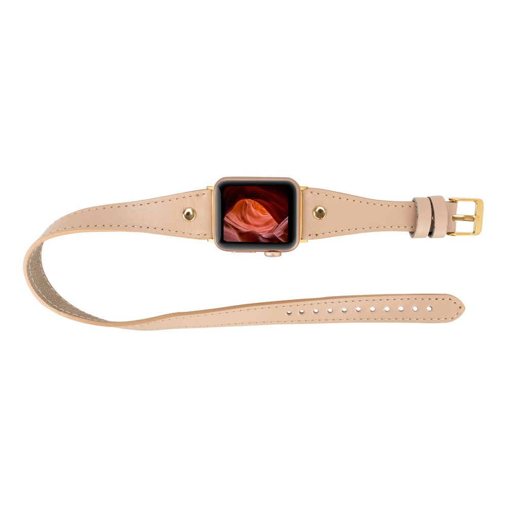 Apple Watch Uyumlu Deri Kordon Slim DT GT NU1