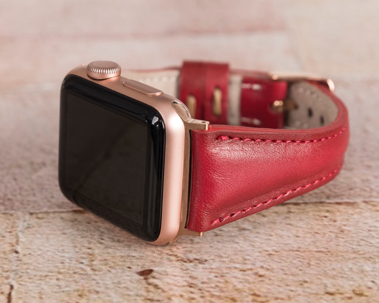 Apple Watch Uyumlu Deri Kordon Slim V4EF