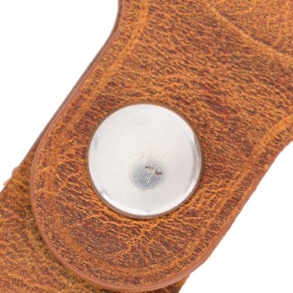 Apple AirTag Uyumlu Deri Anahtarlık Arta G19 Taba