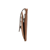 Deri Kartlık, 6 Adet Kart Bölmesi, 2 Adet Pencereli, Antik Kahve