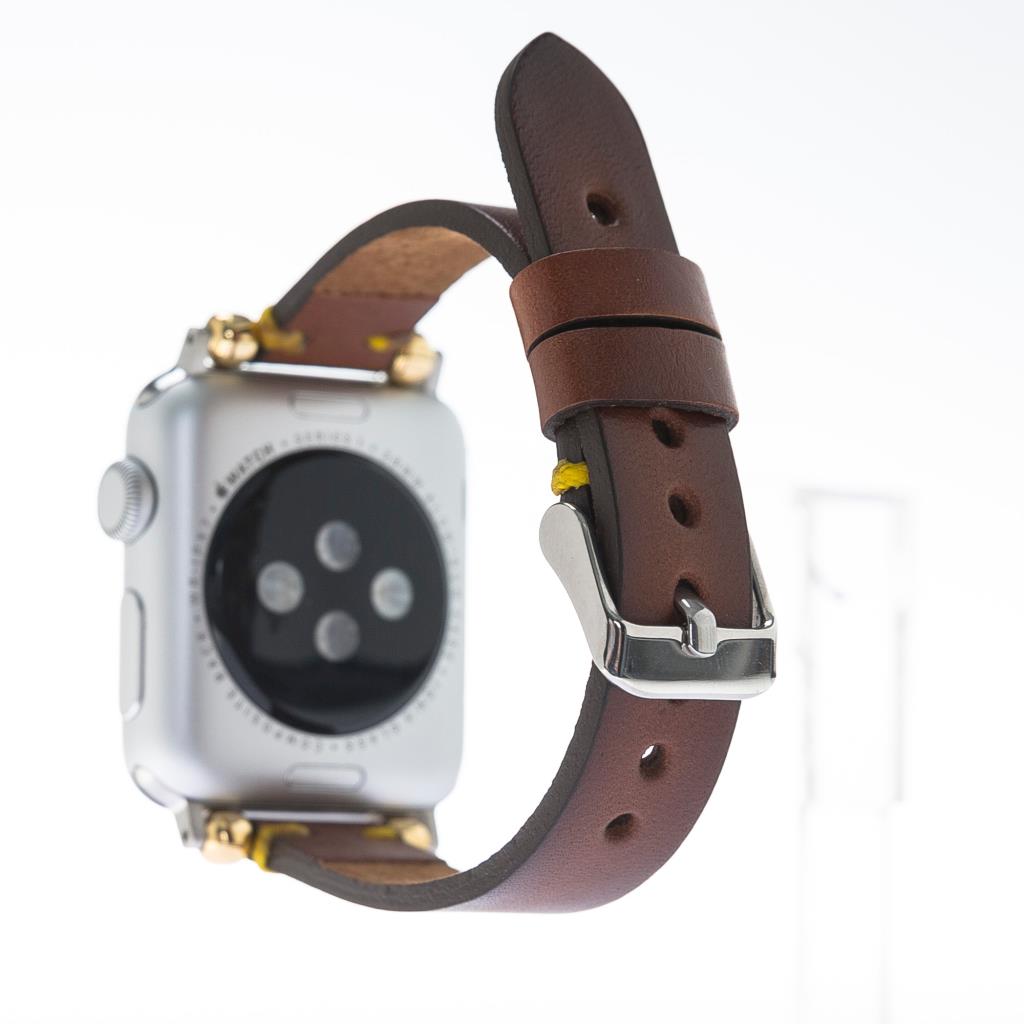 Apple Watch Uyumlu Deri Kordon Slim SRÇ RST2E