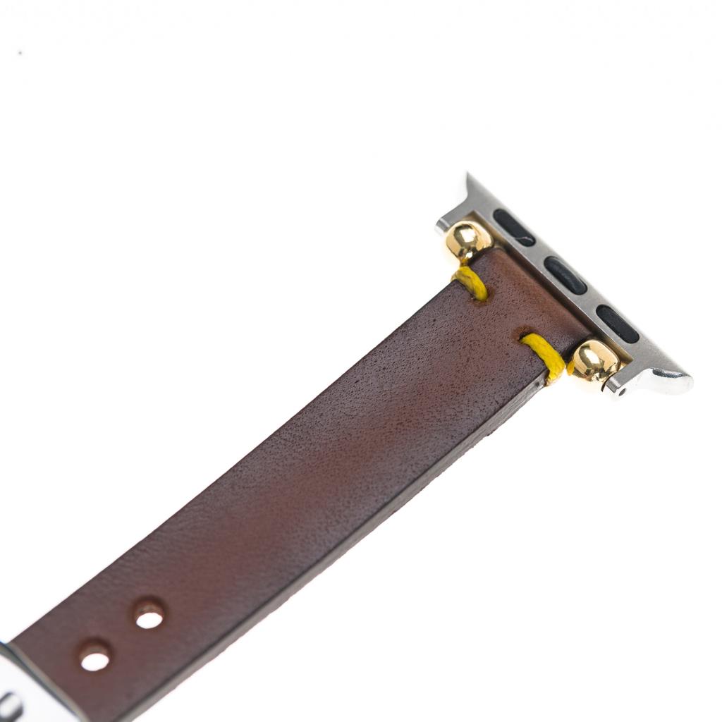 Apple Watch Uyumlu Deri Kordon Slim SRÇ RST2E