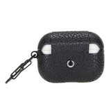 Apple AirPods Pro Uyumlu Deri Kılıf Juni ERC1 Siyah